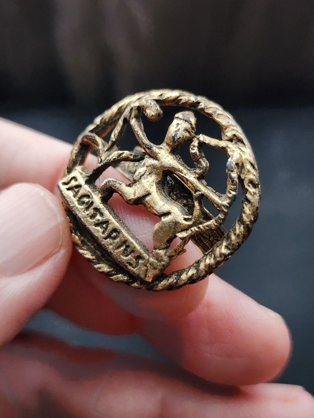 Vintage Sagittarius Ring